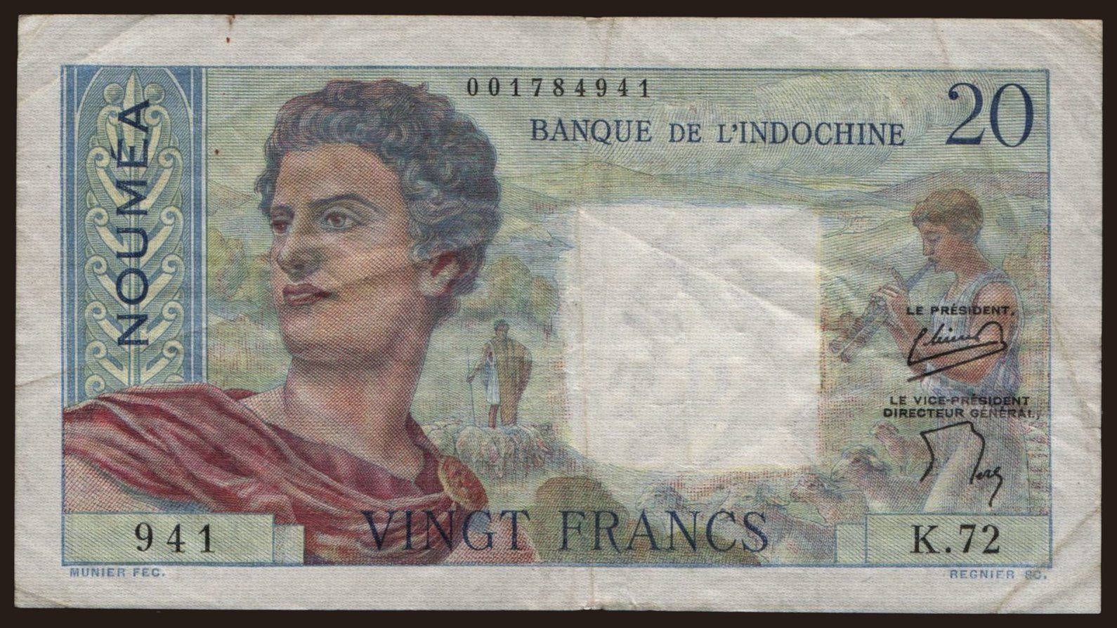 20 francs, 1954