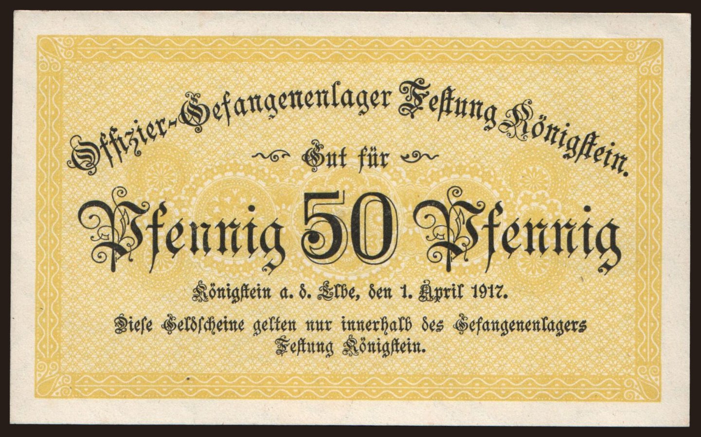 Königstein, 50 Pfennig, 1917
