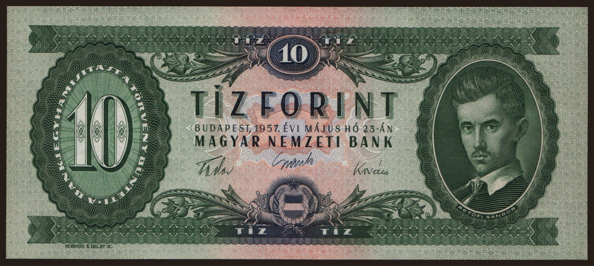 10 forint, 1957