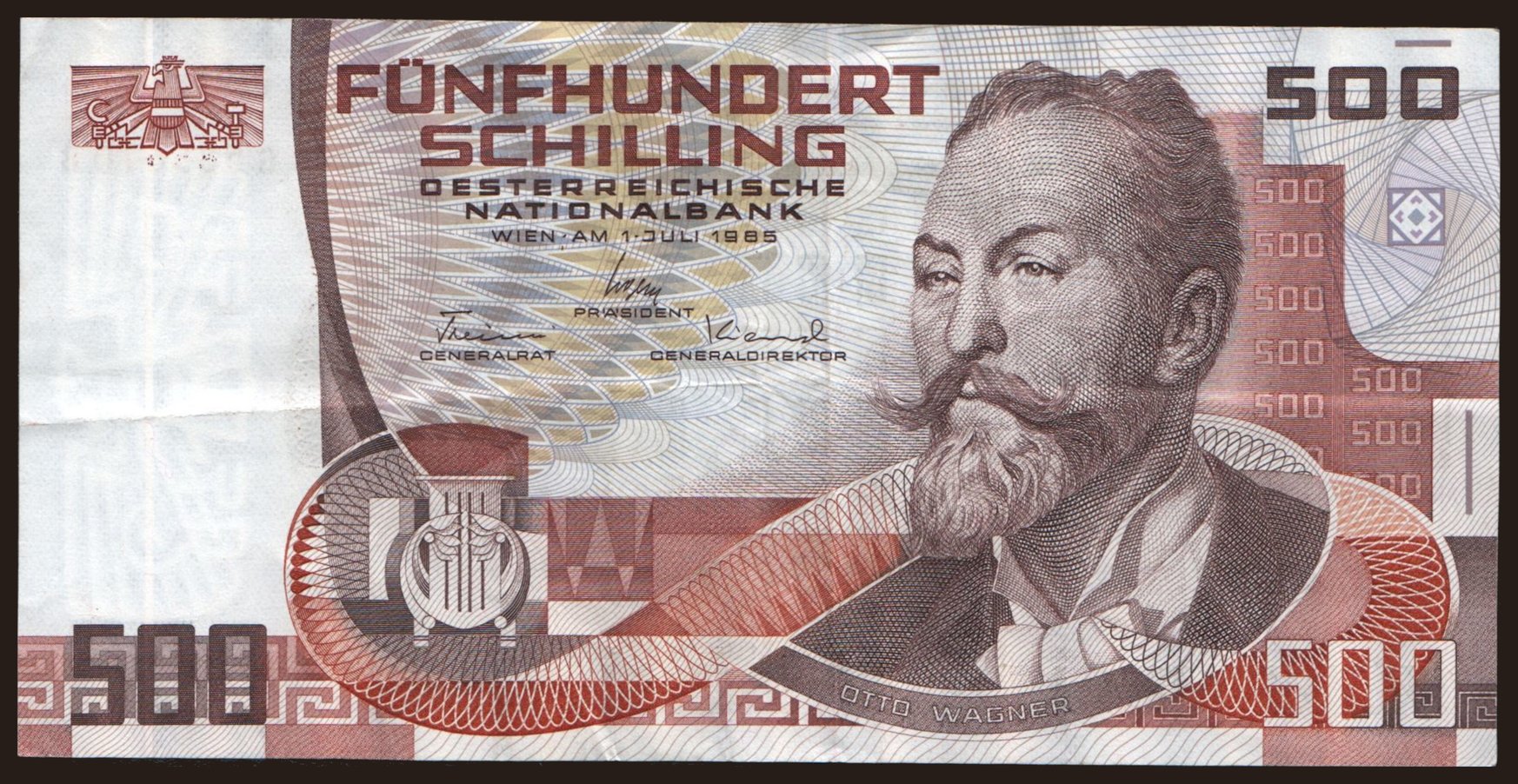 500 Schilling, 1985