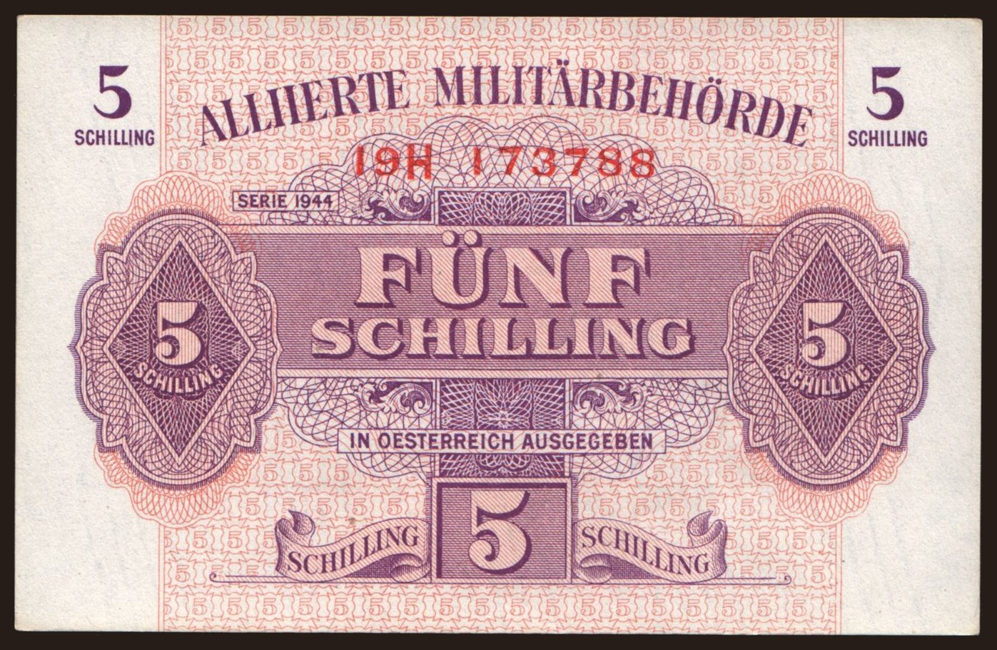 5 Schilling, 1944