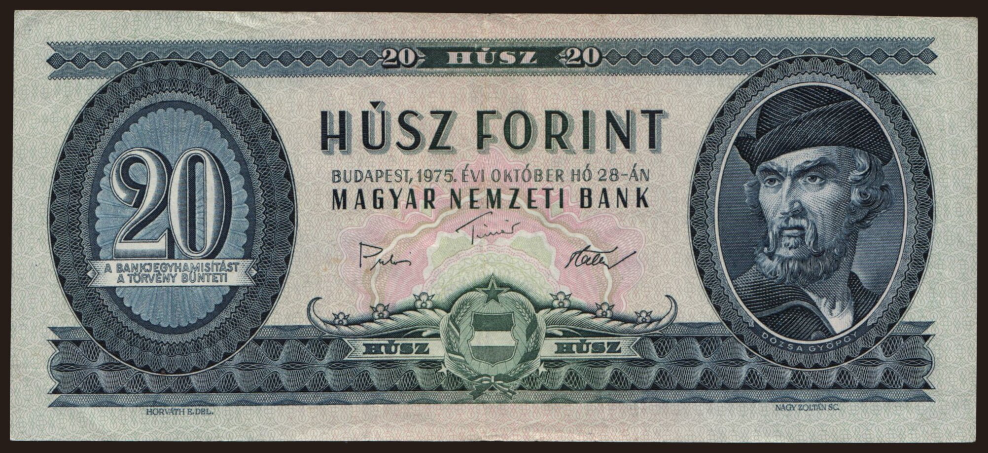 20 forint, 1975