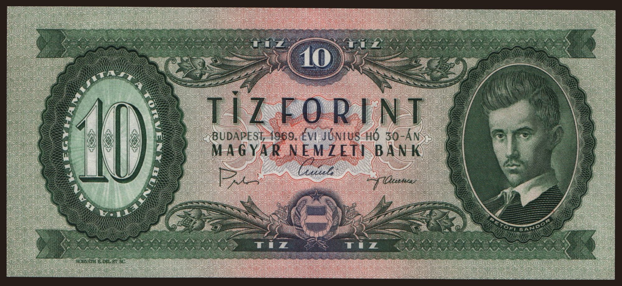 10 forint, 1969