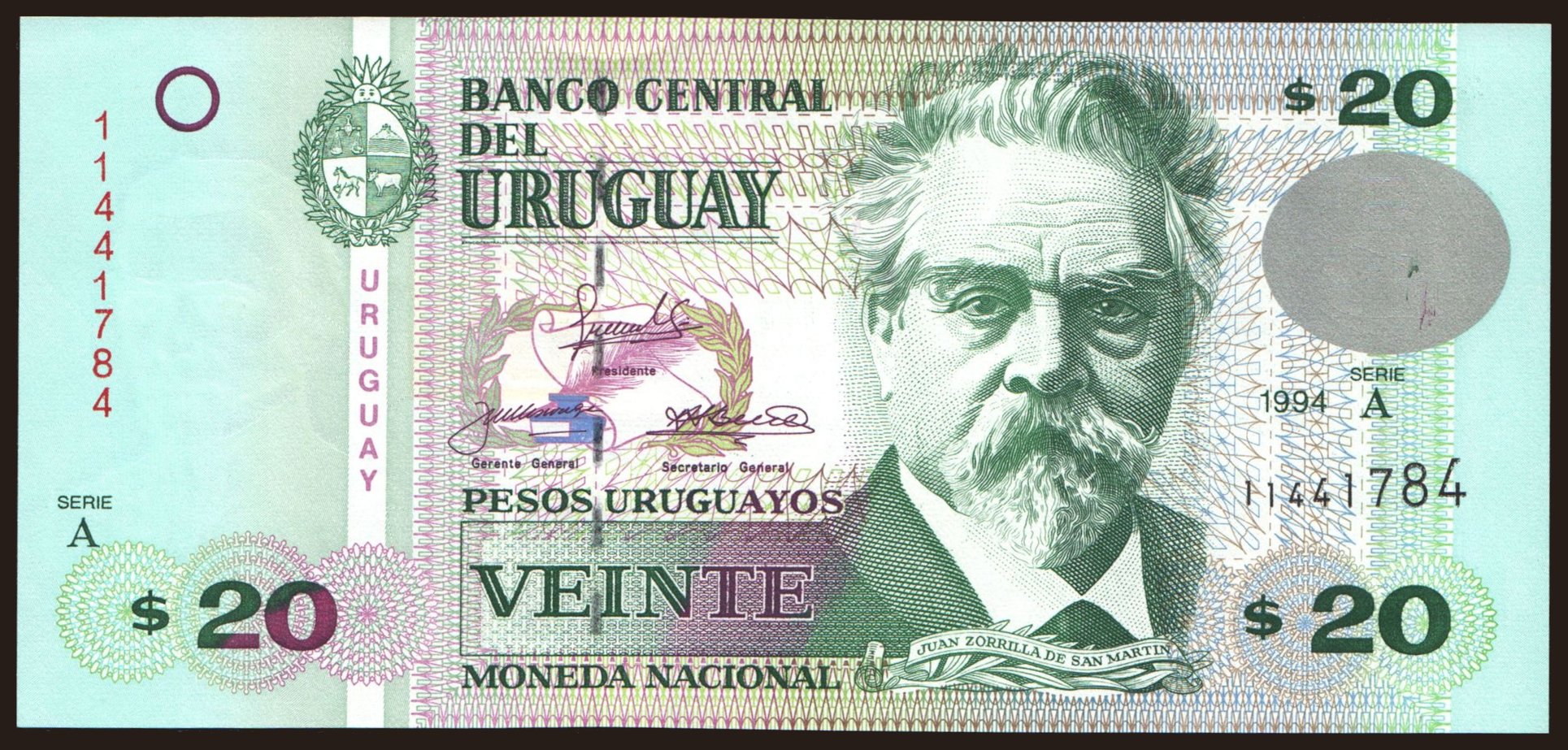 20 pesos, 1994