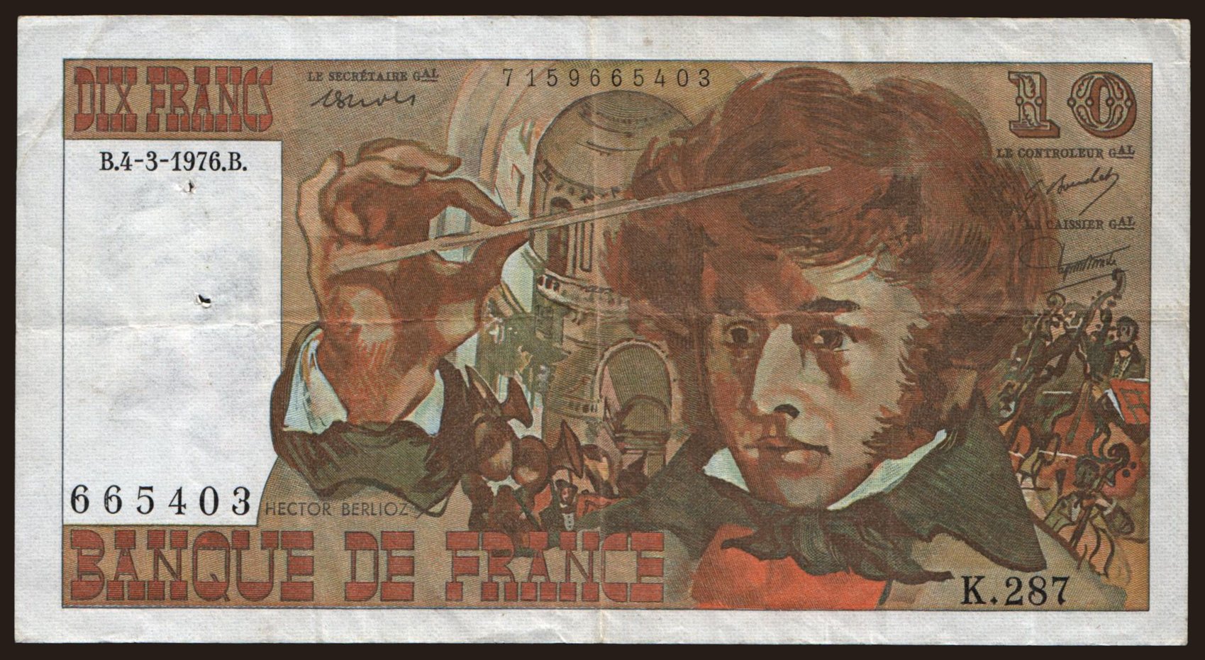 10 francs, 1976