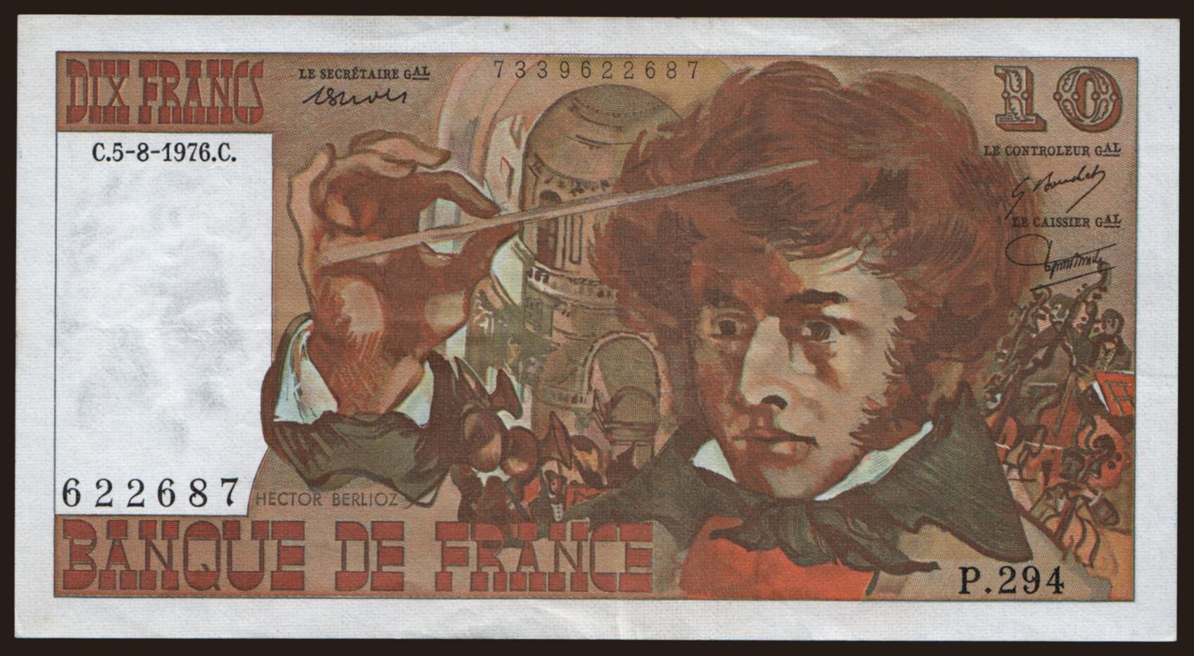 10 francs, 1976