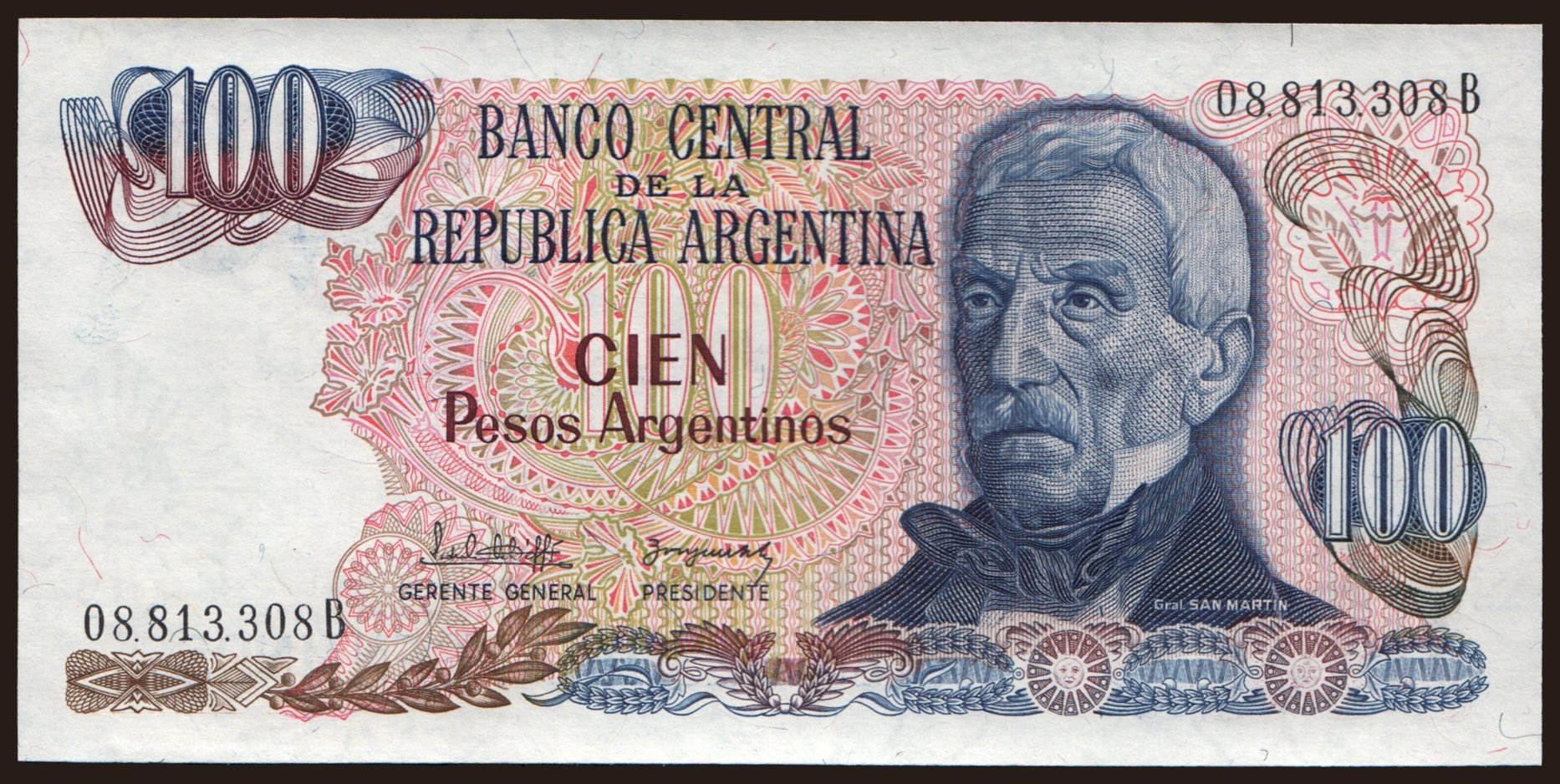 100 pesos, 1983