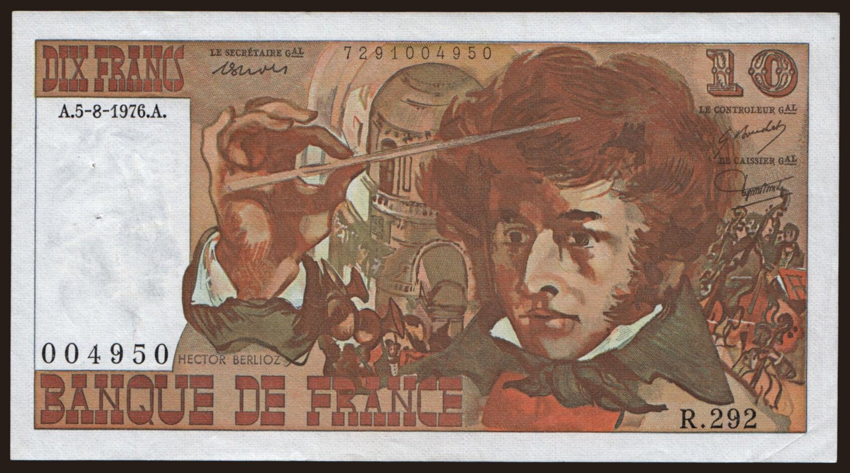 10 francs, 1976