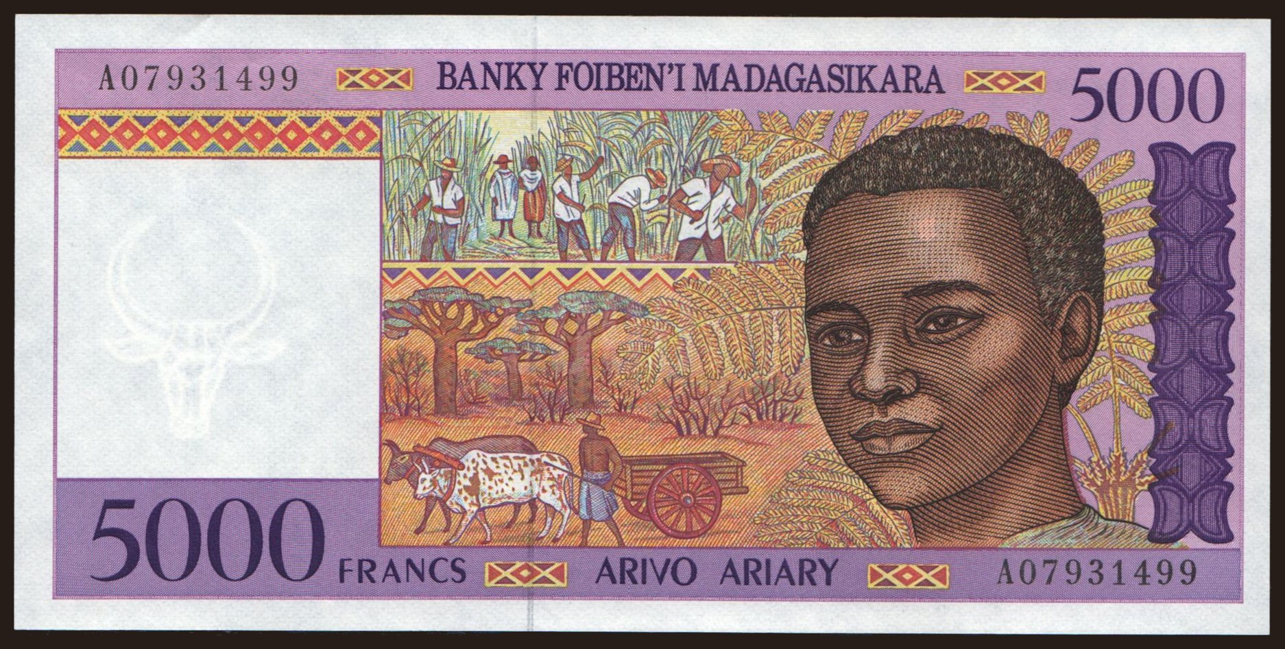 5000 francs, 1995