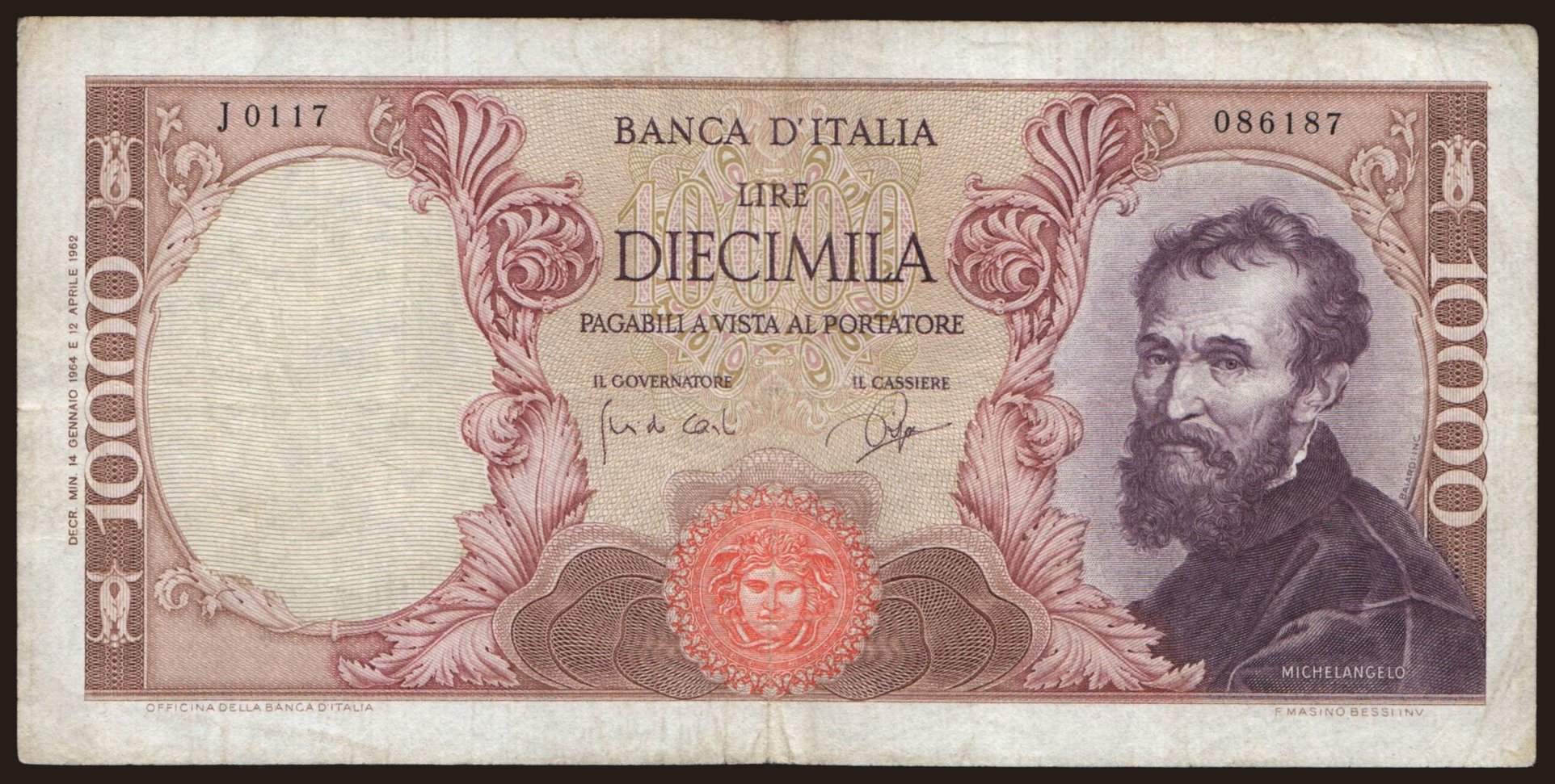 10.000 lire, 1964