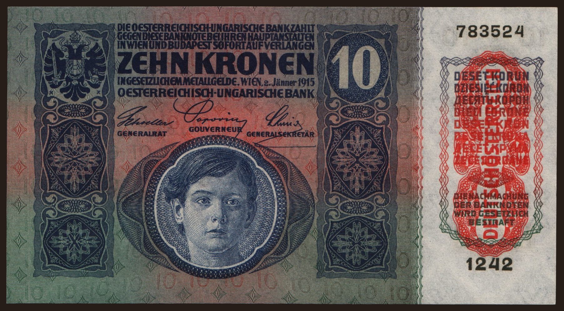 10 Kronen, 1915(19)