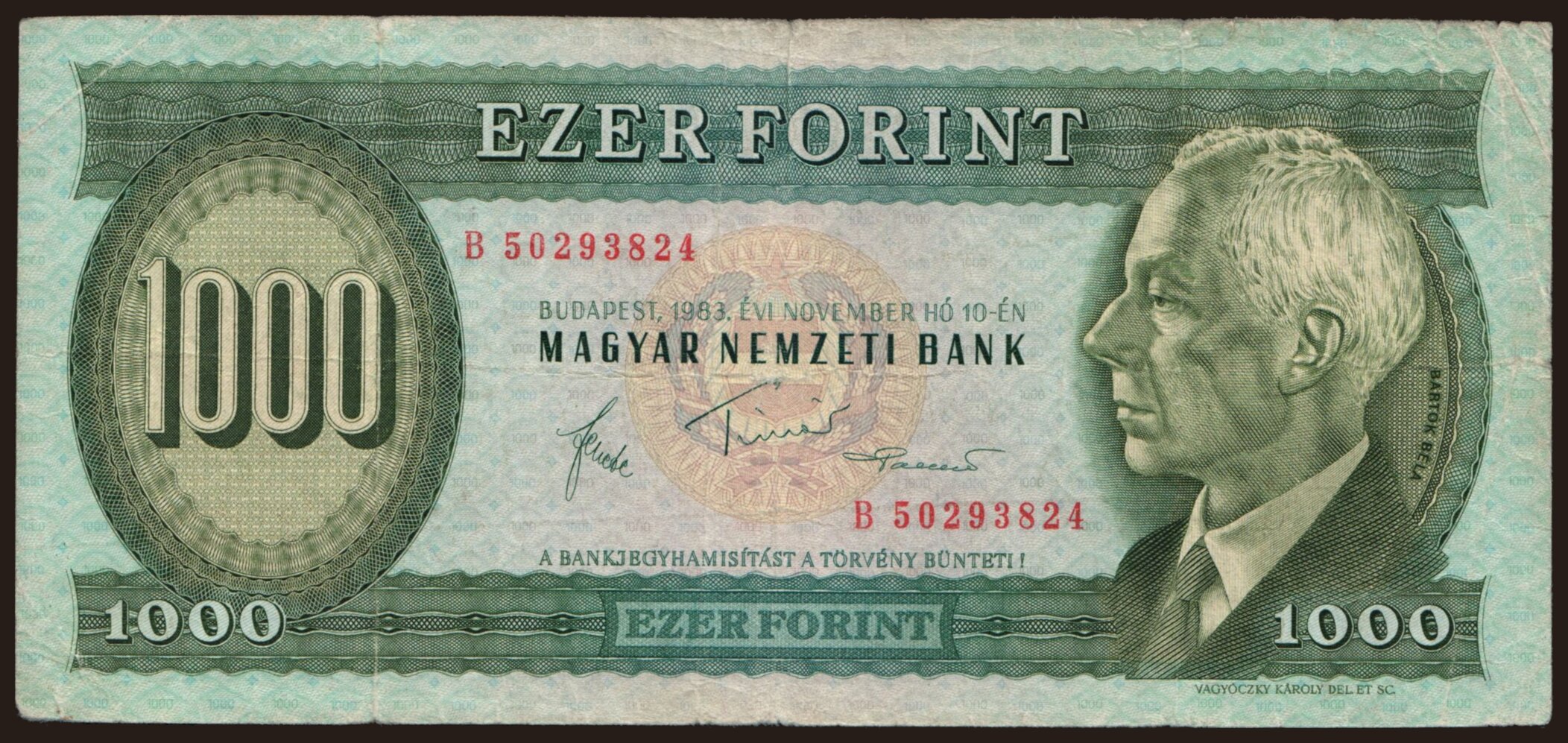 1000 forint, 1983