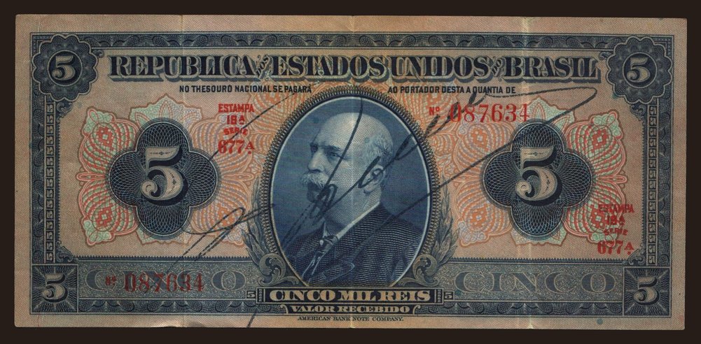 5 mil reis, 1925