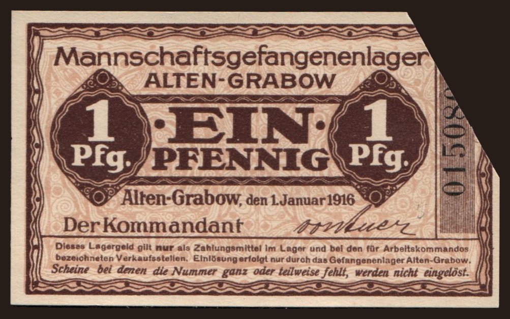 Alten-Grabow, 5 Pfennig, 1916
