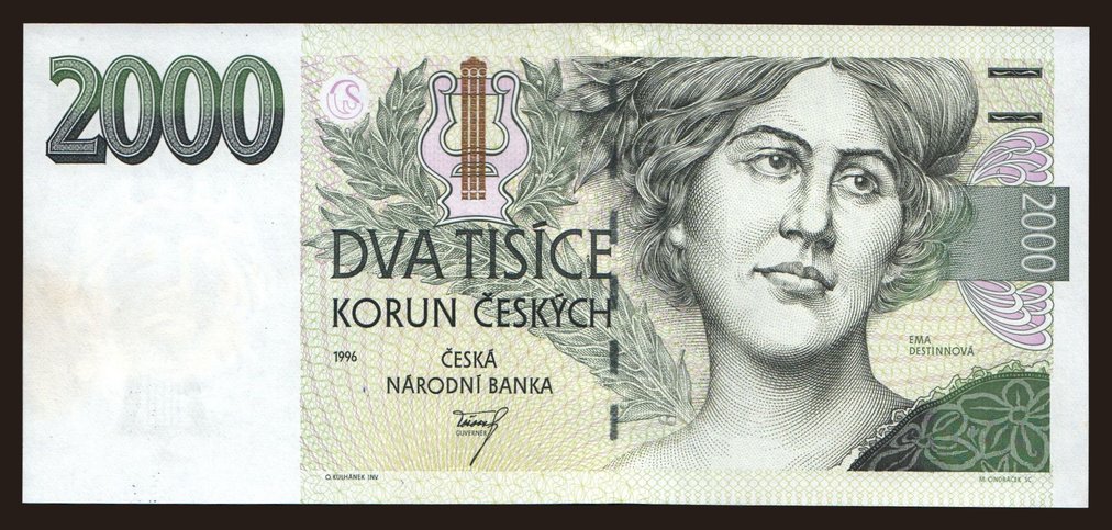2000 korun, 1996