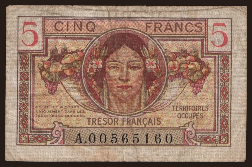 Tresor Francais, 5 francs, 1947