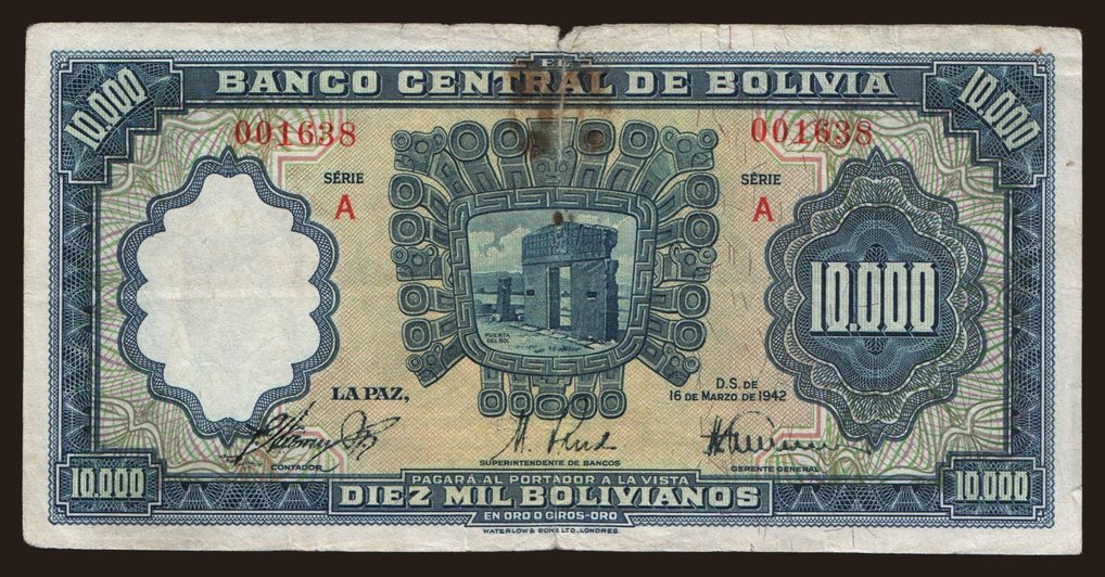 10.000 bolivianos, 1942