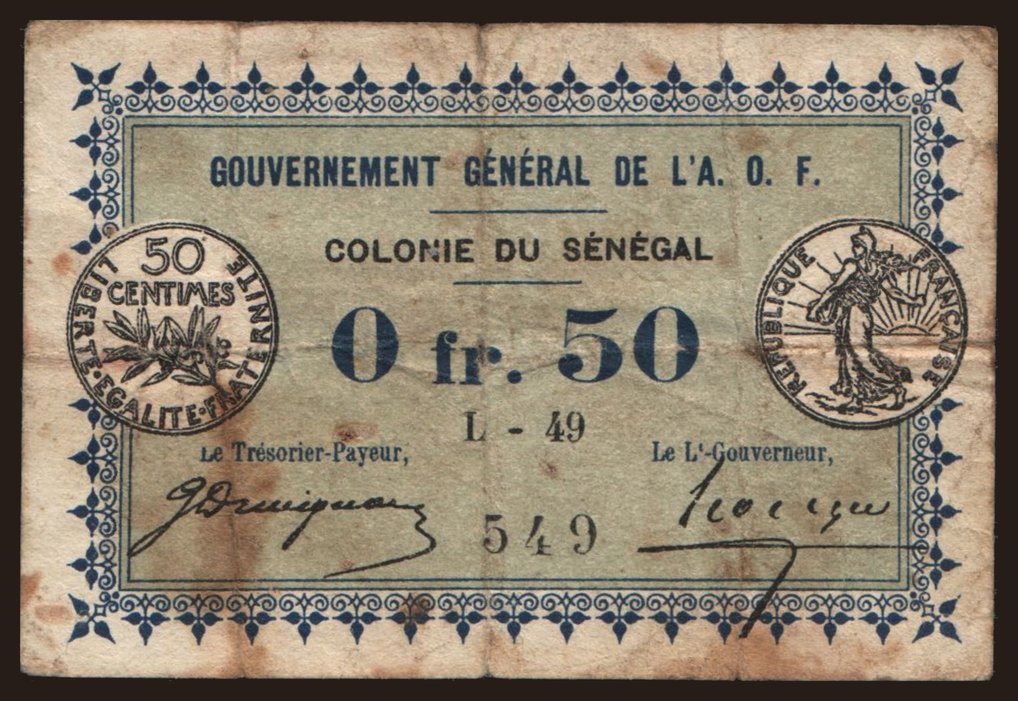 0.50 franc, 1917