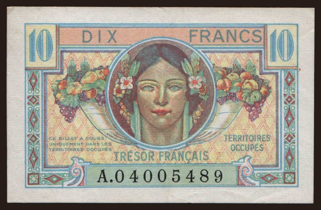 Tresor Francais, 10 francs, 1947
