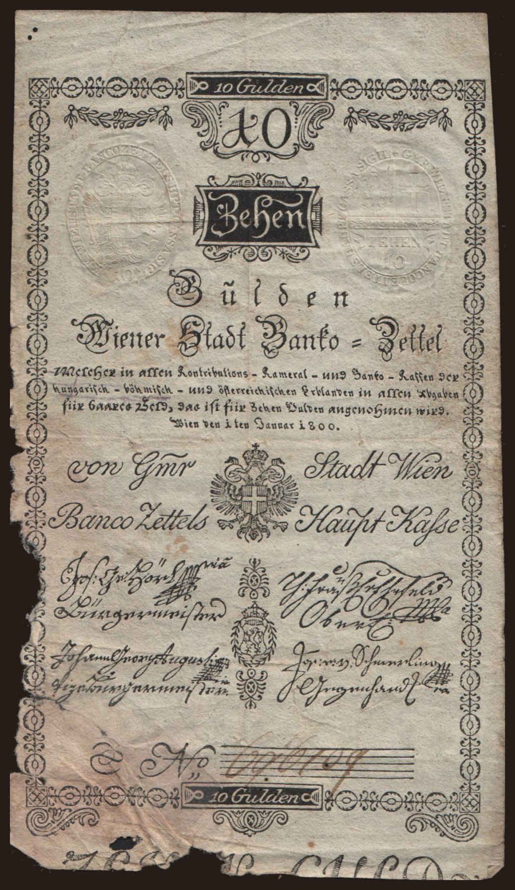 10 Gulden, 1800
