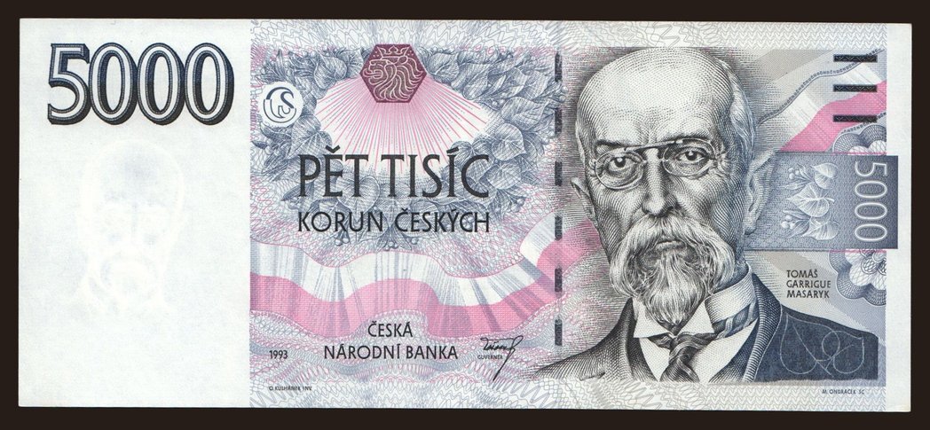 5000 korun, 1993