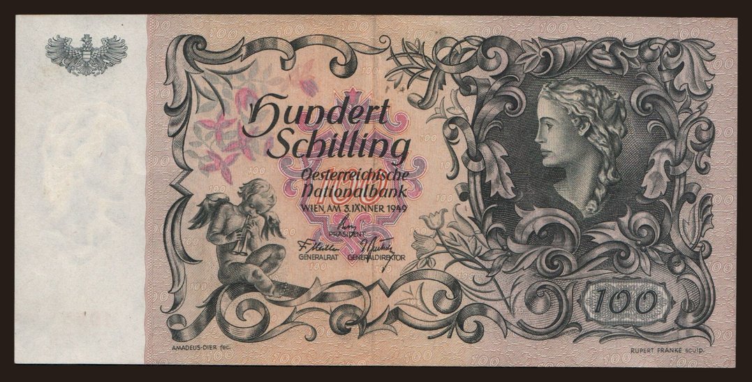 100 Schilling, 1949