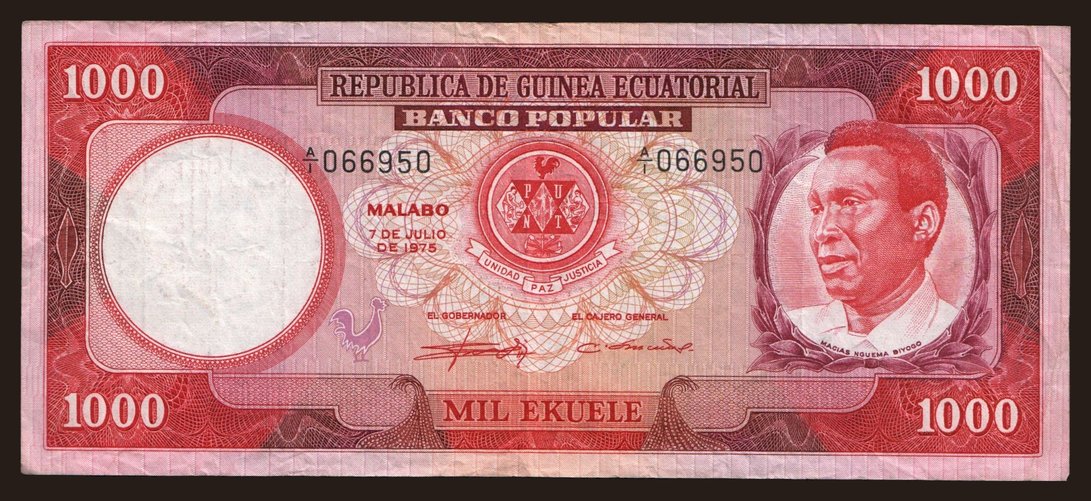 1000 ekuele, 1975