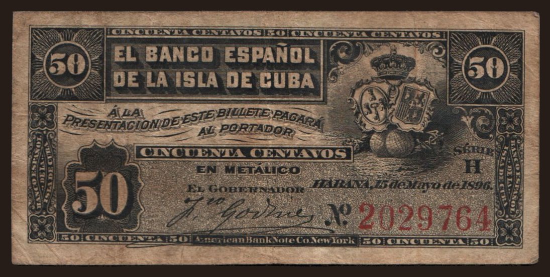 50 centavos, 1896