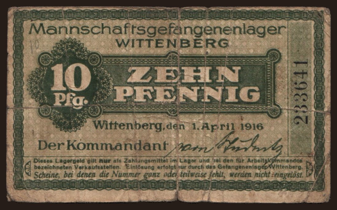 Wittenberg, 10 Pfennig, 1916