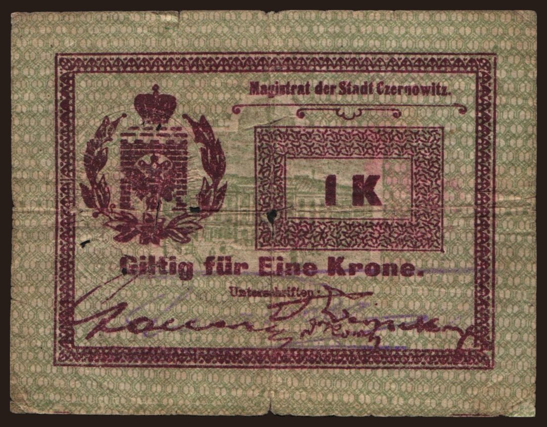 Czernowitz, 1 Krone, 1914