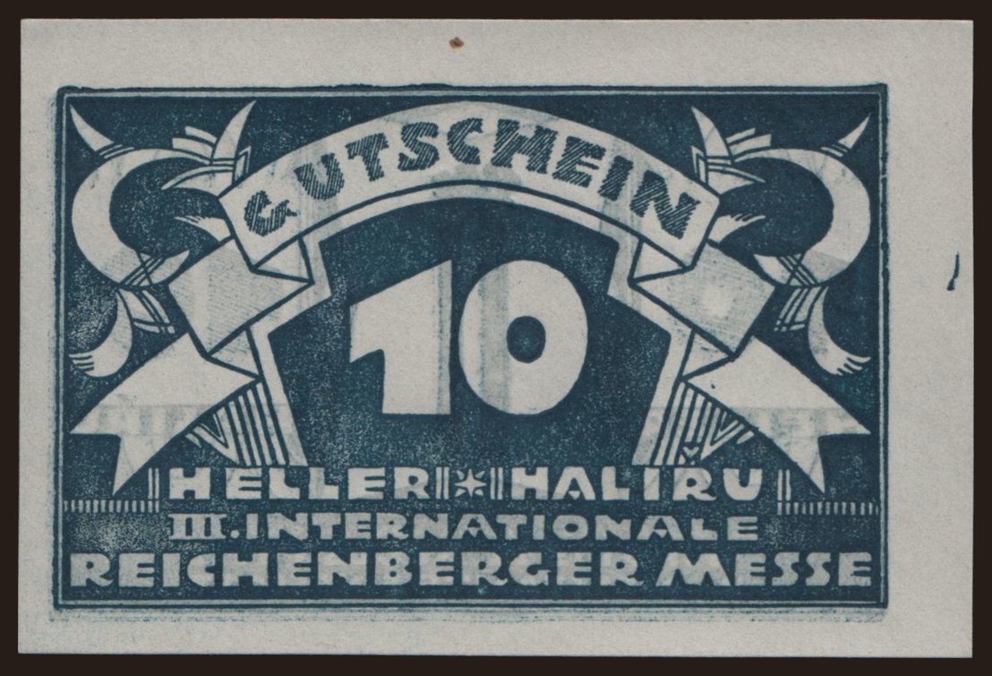 Reichenberg/ III. Internationale Reichenberger Messe, 10 Heller, 1922