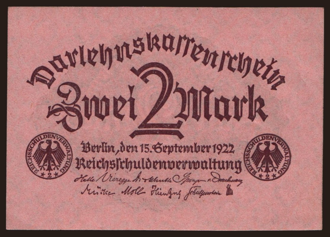 2 Mark, 1922