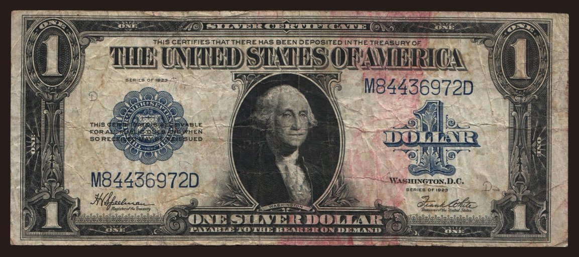 1 dollars, 1923