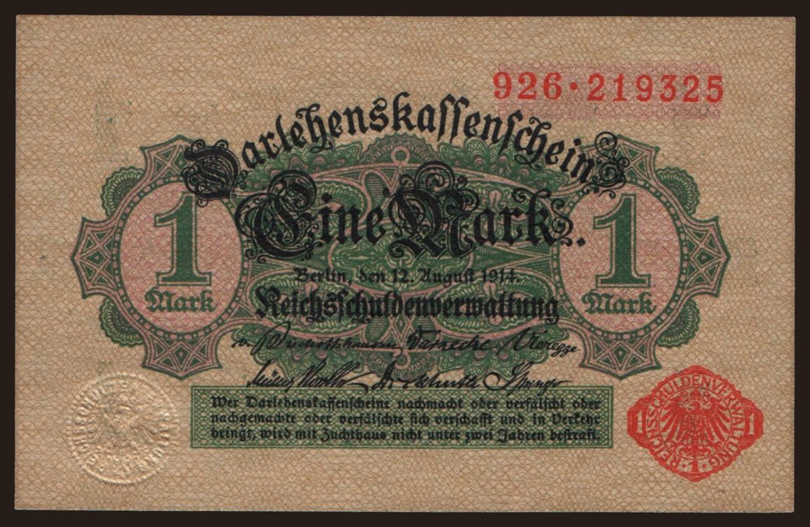 1 Mark, 1914