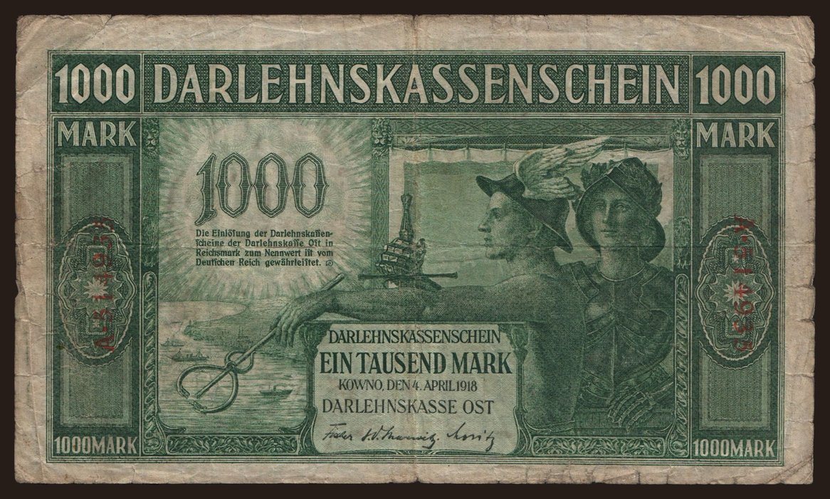 Kowno, 1000 Mark, 1918