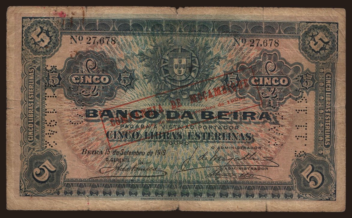 5 libras, 1919
