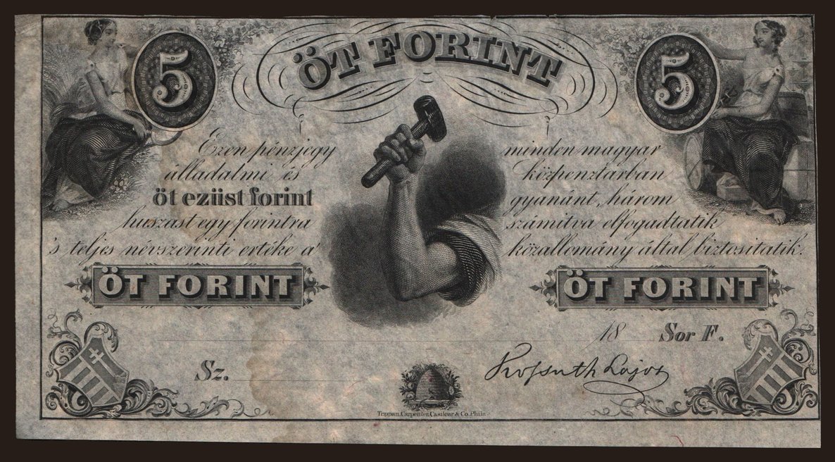 5 forint, 1852