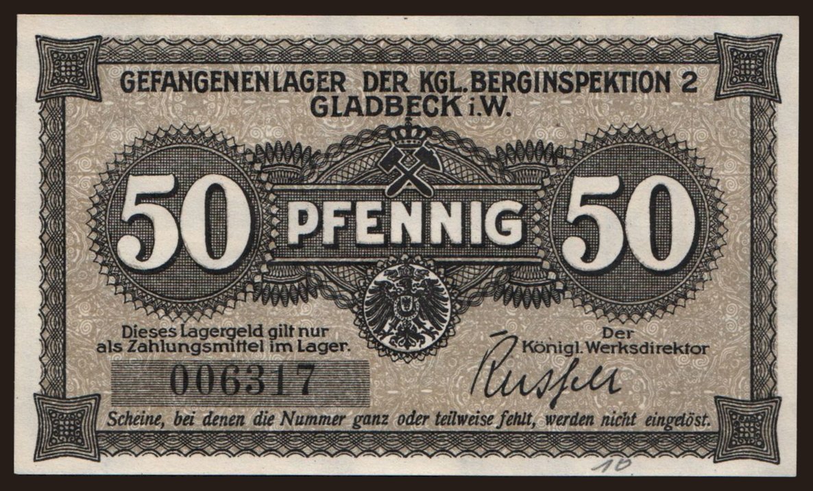 Gladbeck, 50 Pfennig, 191?