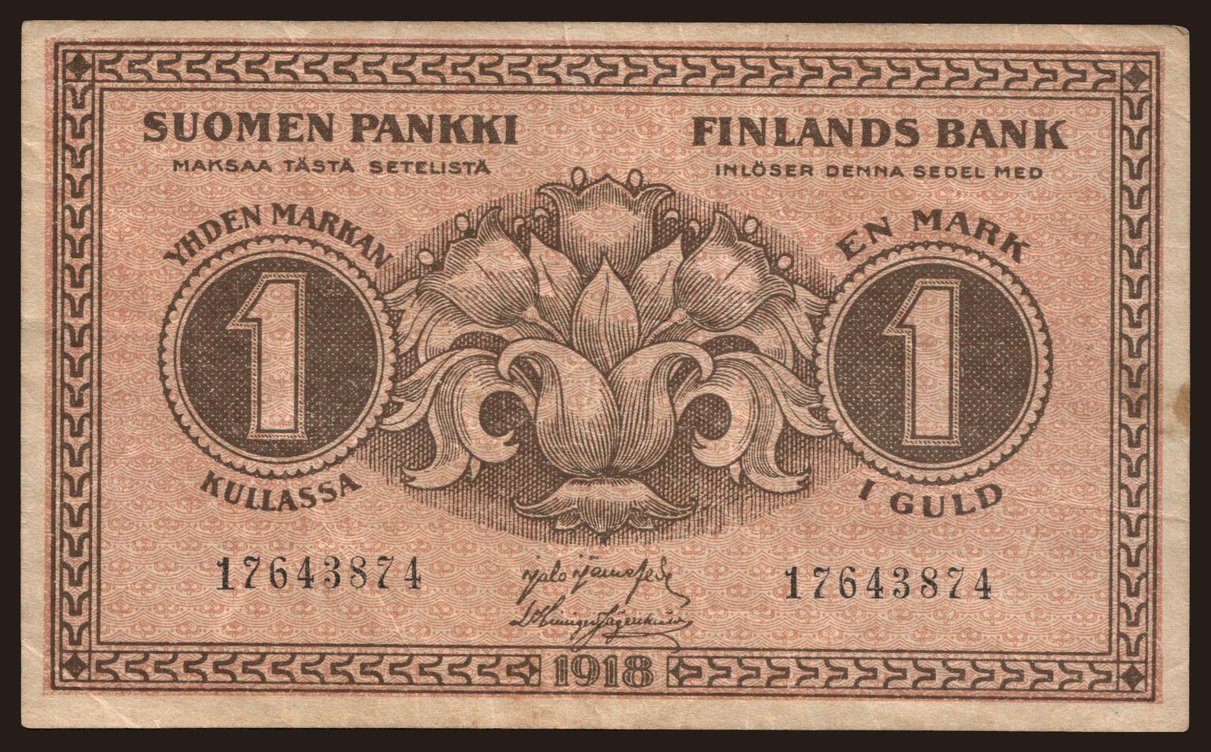 1 markka, 1918