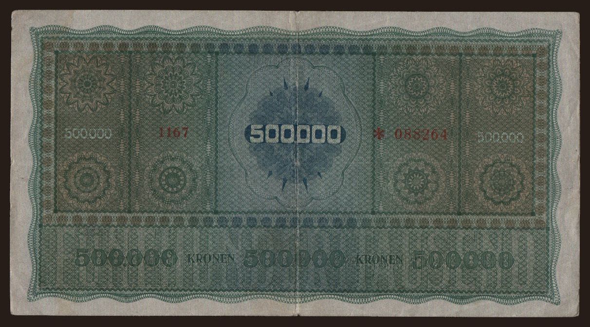 500.000 Kronen, 1922 | notafilia-kp.com