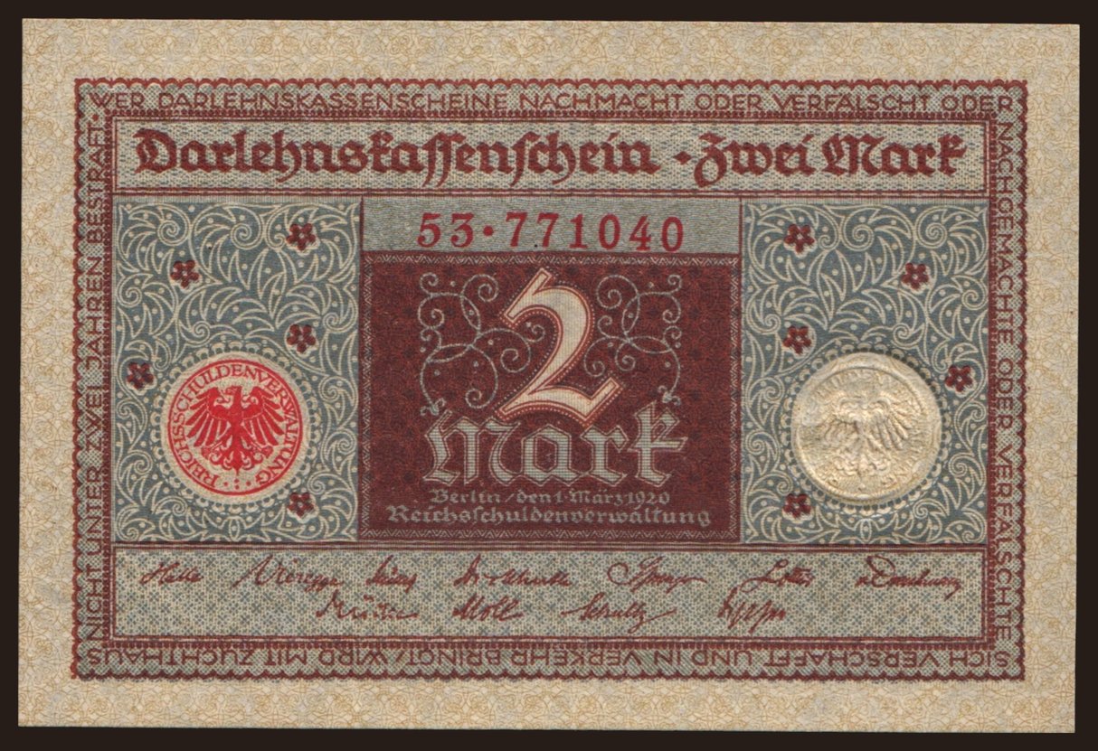 2 Mark, 1920