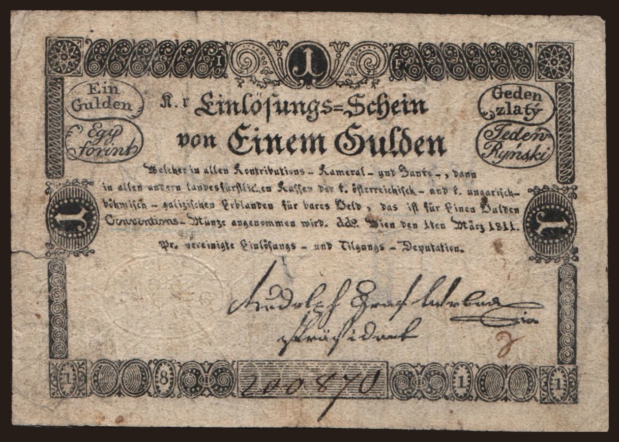 1 Gulden, 1811