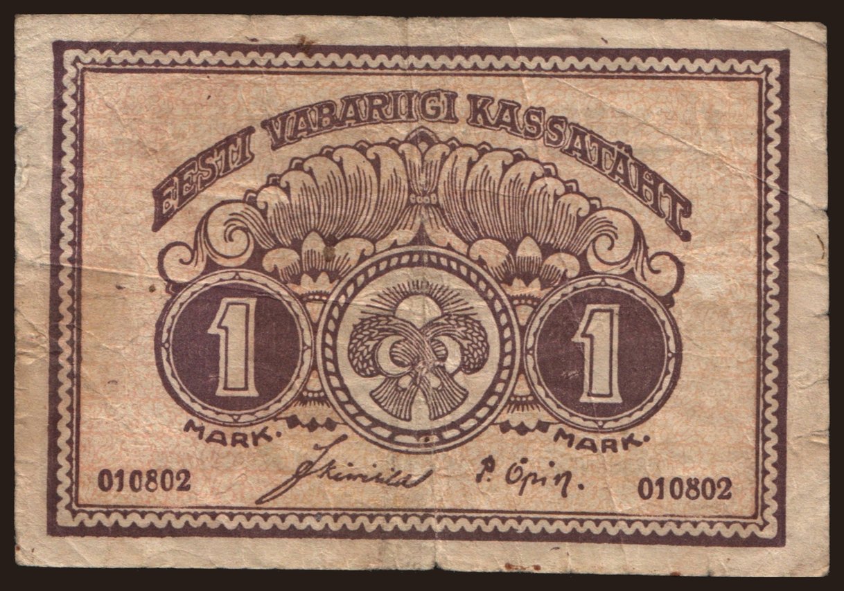 1 mark, 1919