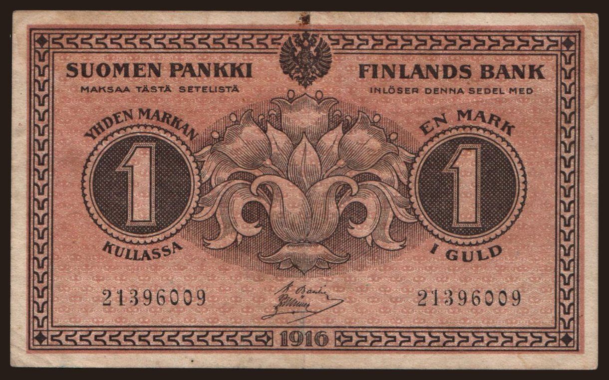1 markka, 1916