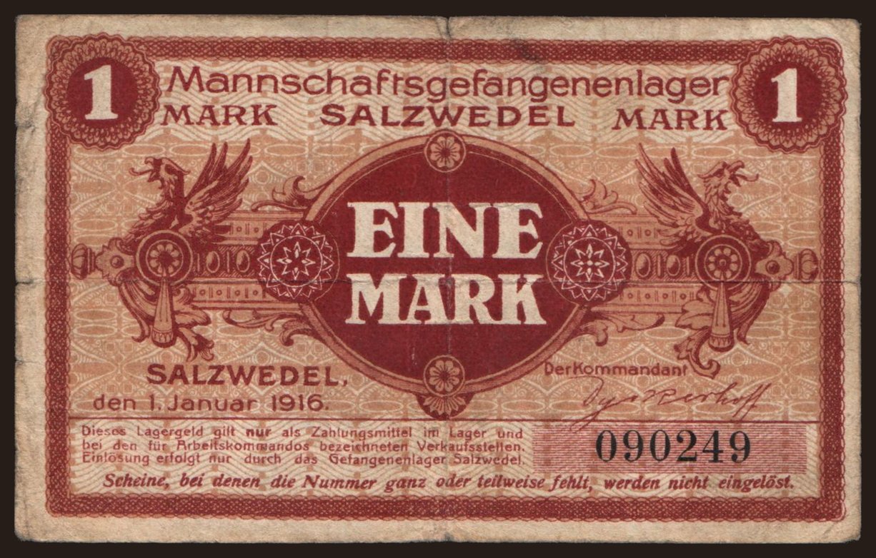 Salzwedel, 1 Mark, 1916