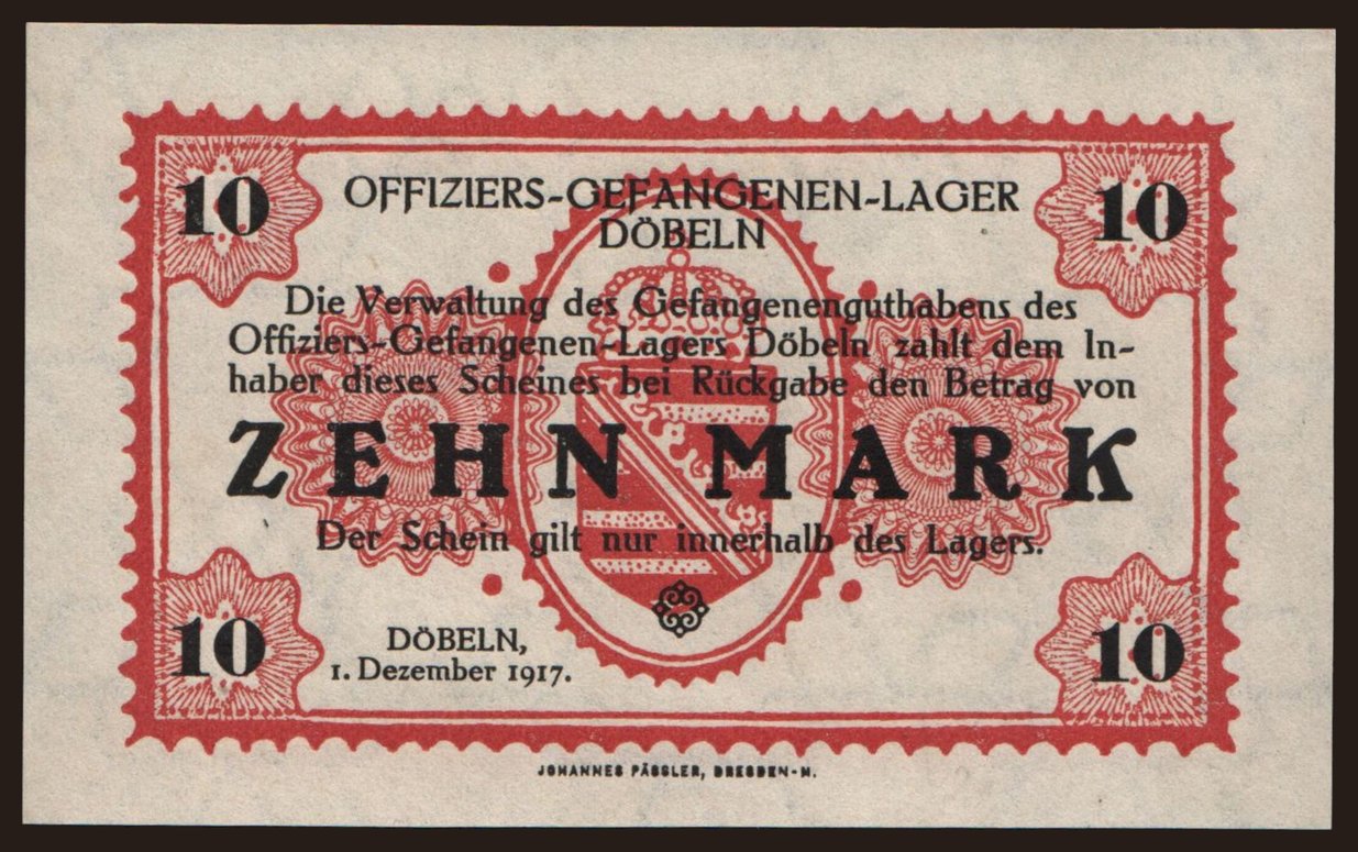 Döbeln, 10 Mark, 1917