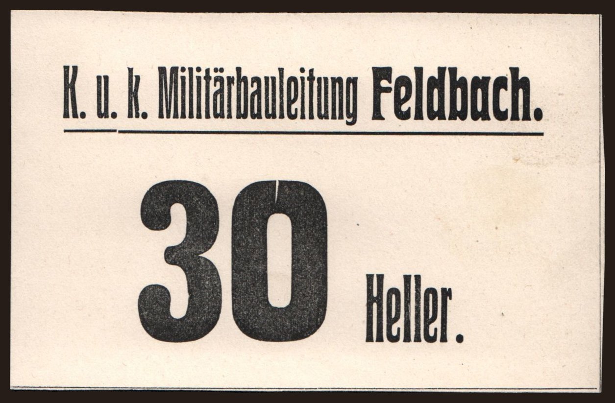 Feldbach, 30 Heller, 191?