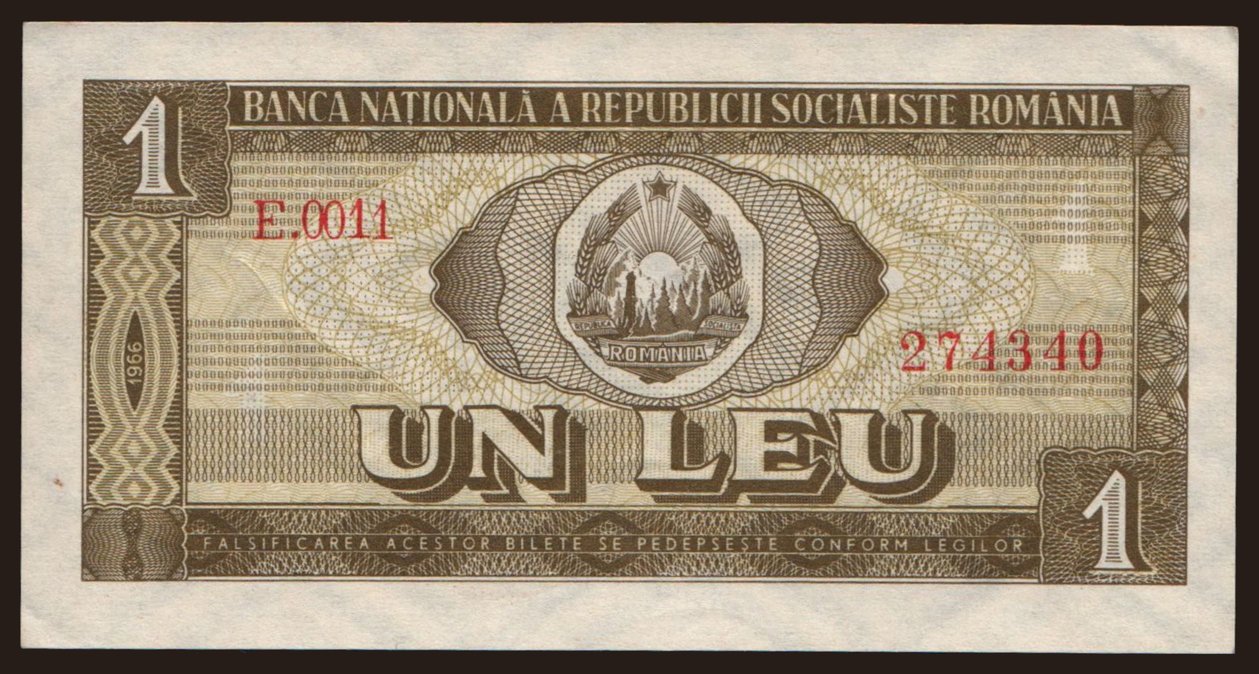 1 leu, 1966
