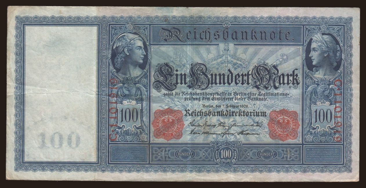 100 Mark, 1908