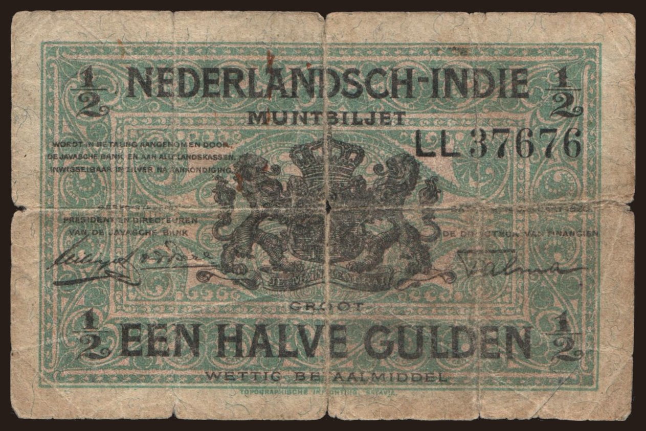 1/2 gulden, 1920